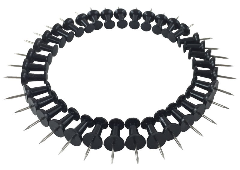 Clipco Push Pins Jar (200-Count) (Black) - Image 4